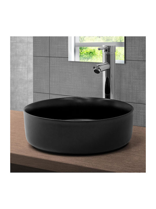 ML-Design Надеждна мивка Керамика 35x35x12см Черен