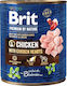 Brit Premium by Nature Wet Dog Food in Can with Chicken Grain-Free & Gluten Free 800gr