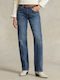 Ralph Lauren High Waist Women's Jean Trousers in Straight Line