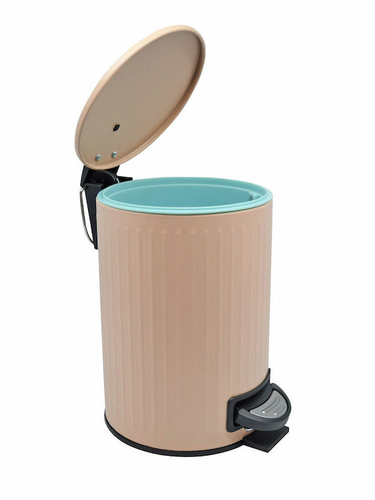 Ankor Inox Toilet Bin 5lt Pink