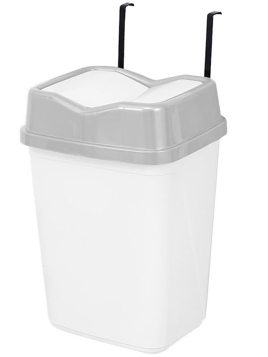 Plastic Toilet Bin 10lt White