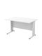 Professionelles Büro Basic Holz Weiß mit Metallbeinen 120x80x75cm