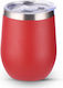 Sugar Love Glass Thermos Stainless Steel / Plastic 360ml Red with Mouthpiece