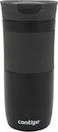 Contigo Byron Glass Thermos Stainless Steel BPA Free Black 470ml with Mouthpiece Matt Black