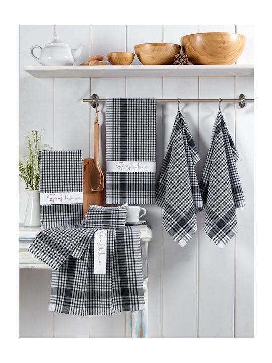 Hermia Towel from 100% Cotton in Black Color 45x65cm 10pcs