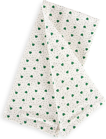General Trade Чаена Кърпа От 100% Памук В Бял Цвят 45x65см