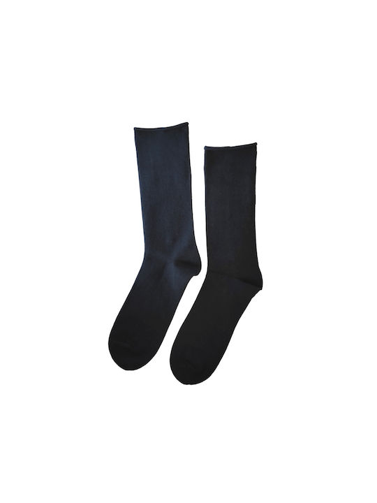 Ysabel Mora Damen Einfarbige Socken Blau 1Pack