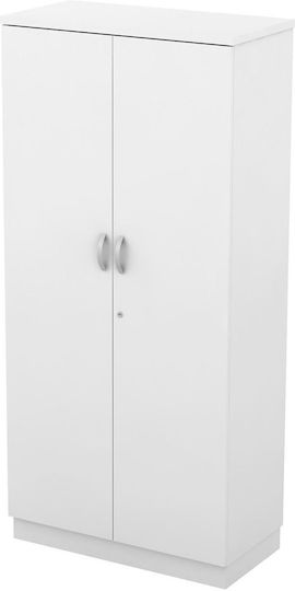 Wooden Office Closet White 80x40x171cm EO979,5