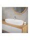 ML-Design Επικαθήμενος Νιπτήρας Κεραμικός 80x40x12cm Λευκός