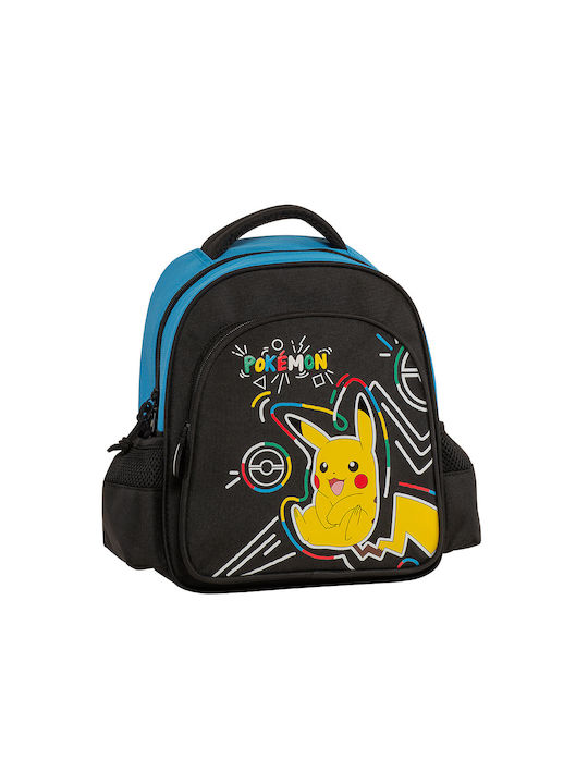 Graffiti Pokemon Schulranzen Rucksack Kindergarten in Schwarz Farbe