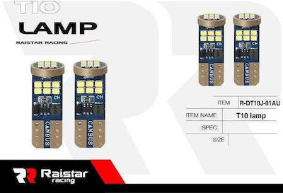 Raistar Lămpi T10 LED Alb 2buc