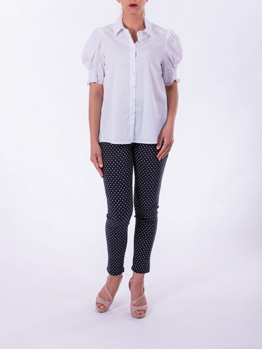 Forel Women's Monochrome Short Sleeve Shirt Fuchsia
