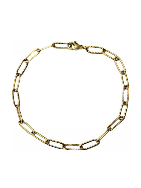 Tatu Moyo Chain Hand made of Steel Gold-plated