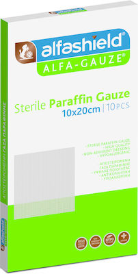 Alfashield Sterile Gauze Pads 10x20cm Paraffin 10pcs