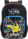 CyP Brands Schulranzen Rucksack Grundschule Schwarz mit Flaschenhalter
