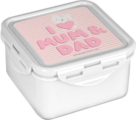 Safta Love Plastik Kinder Lebensmittelbehälter Rosa