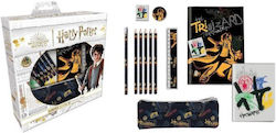 Graffiti Harry Potter Kinder Schreibwarenset mit Bleistift, Spitzer, Radiergummi, Notizbuch, Lineal und Etui 1Stück