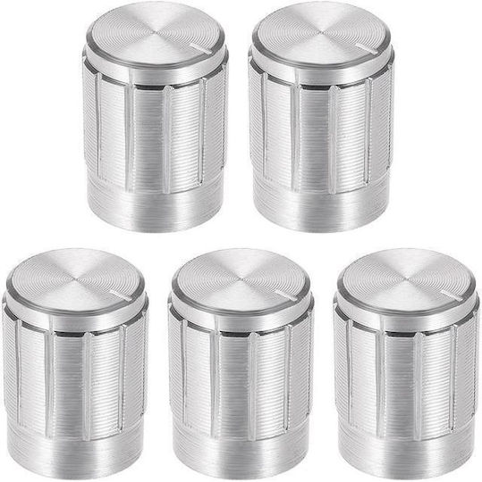 Haitronic Rotary Knob Cap 15x17mm Silver HS2223-S