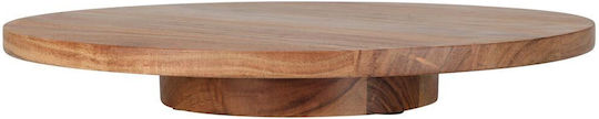 Holz Rund Serviertablett mit Griffen in Braun Farbe 37x37x5cm AT0013238 1Stück Holz Rund Serviertablett mit Griffen in Braun Farbe 37x37x5cm AT0013238 1Stück