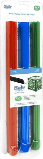 3Doodler Mix PLA 3D Printer Filament 1.75mm RGB 75τμχ (Refill)