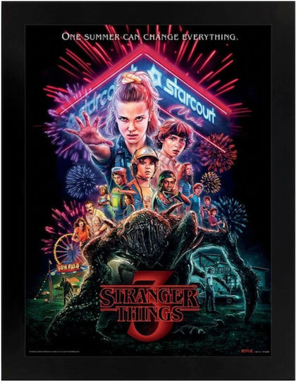 Pyramid International Stranger Things Summer Κάδρο σε Καμβά με Μήκος 26cm