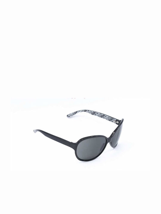 Etro Women's Sunglasses with Black Plastic Frame and Black Lens 9916 0700