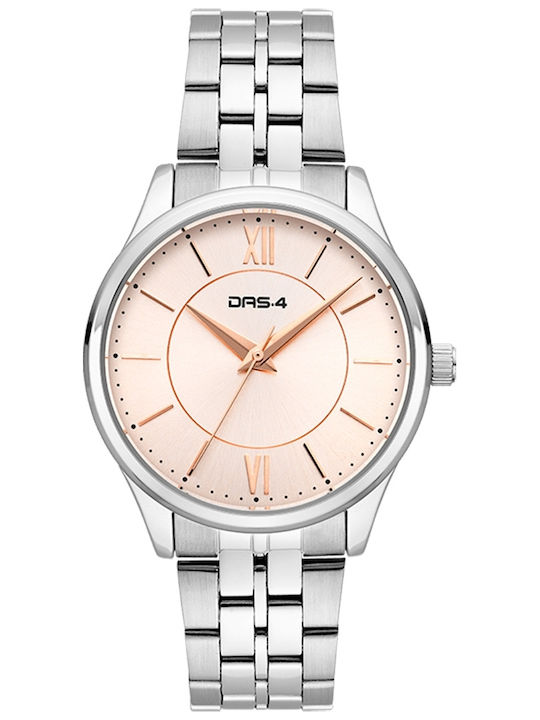 DAS.4 Damen Uhr mit Silber Metallarmband