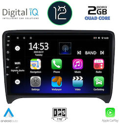 Digital IQ Car-Audiosystem für Audi E-Commerce-Website / TT (8J) 2007-2015 (Bluetooth/USB/WiFi/GPS/Apple-Carplay) mit Touchscreen 9"