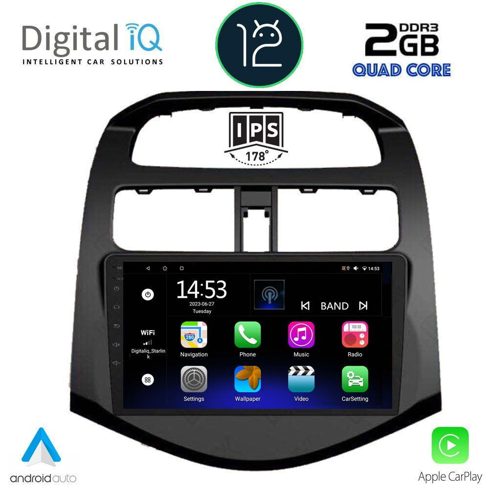 Digital IQ Car Audio System for Chevrolet Spark with Touchscreen 9