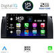 Digital IQ Auto-Audiosystem für BMW Serie 5 (E39) / X5 (E53) / Serie 5 / E39 / X5 1997-2005 (Bluetooth/USB/WiFi/GPS/Apple-Carplay/Android-Auto) mit Touchscreen 9"