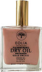 Eolia Cosmetics Gold Orchid Pink Diamond Dry Oil with Shimmer for Face, Hair, and Body 100ml