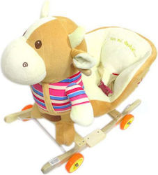 Fabric Rocking Toy Cow Multicolour