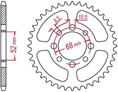 Pinion spate pentru Suzuki Adresă