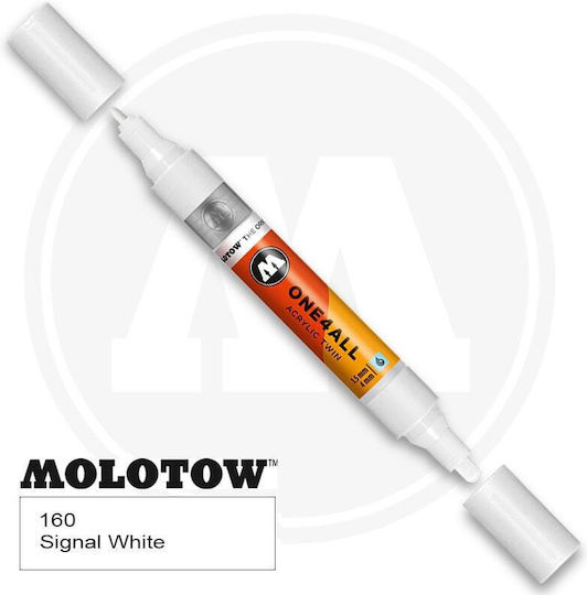Molotow One4all Ακρυλικός Μαρκαδόρος Λευκός 4mm