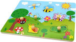 Wooden Kids Peg Puzzle Έντομα for 3++ Years 7pcs Remoundo