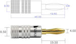 KAL Electronics Βύσμα Banana male (XS-P017/R)