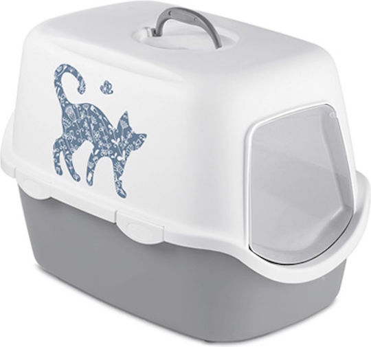 Stefanplast Cathy Griffe Cat Toilet Closed Gray L40 x W56 x H40cm