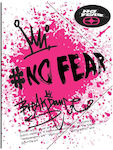 No Fear Folder with Rubber Band and Ears for Paper A4 Fuchsia