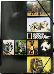 National Geographic Φάκελος με Λάστιχο και Αυτιά Πολύχρωμος