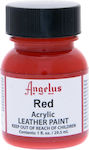 Angelus Acrylic Paint Liquid Craft Paint Red for Leather 29.5ml