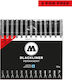 Molotow Schwarz Designmarker 0,05 mm Set mit 13 Stück