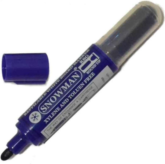 Snowman Whiteboard Marker Blue 1pcs