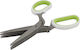 Dianomiki Stainless Steel Herb Scissor 22cm Green