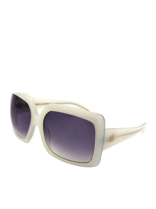 Johnny Loco Sunglasses Λευκά with Acetate Frame & Black Lens Johnny Loco Sunglasses Λευκά with Acetate Frame & Black Lens