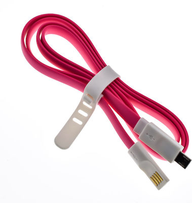 Φόρτισης Δεδομένων Magnetisch USB 2.0 auf Micro-USB-Kabel Rosa (G519) 1Stück