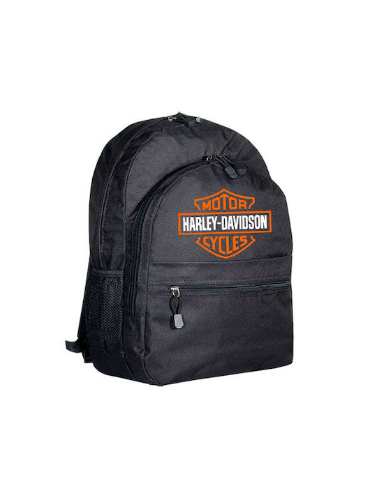 Rock Deal Lux In Tenebris Harley Davidson Black Backpack