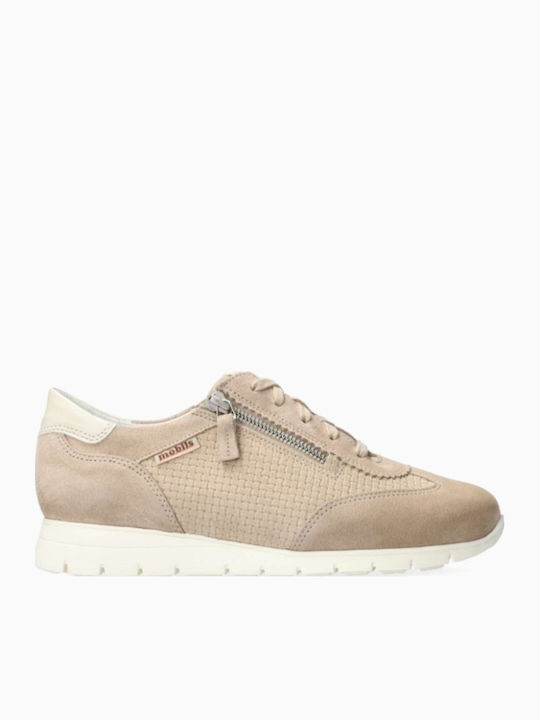 Mephisto Γυναικεία Ανατομικά Sneakers Μπεζ