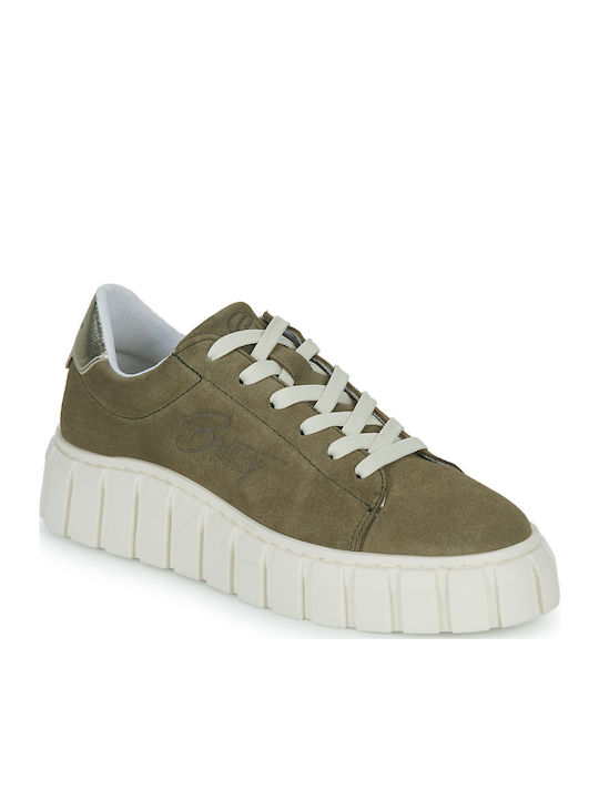 Betty London Mabelle Flatforms Sneakers Khaki