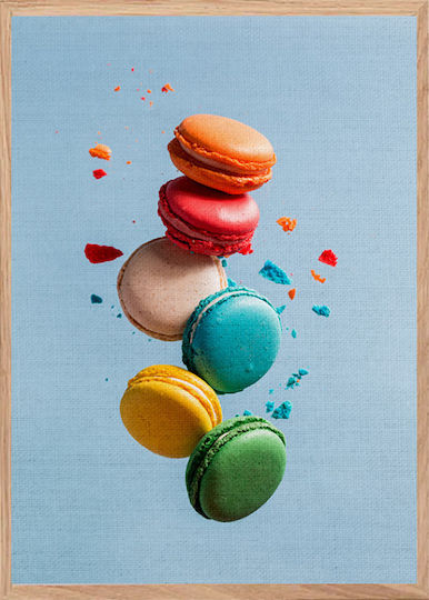 Walls Macarons Πίνακας σε Καμβά 40x50cm