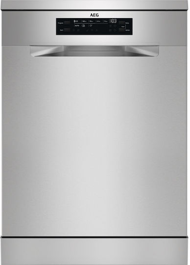 AEG Freistehender Geschirrspüler für 13 Gedecke B59.8xH85cm Inox